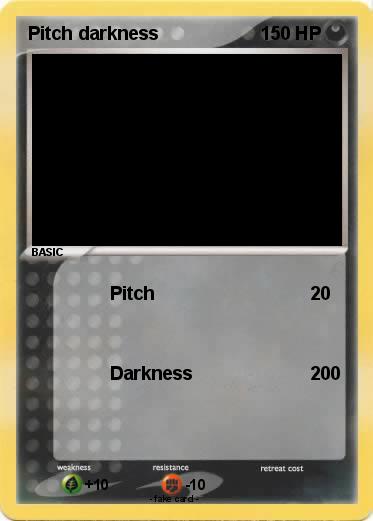 Pokemon Pitch darkness