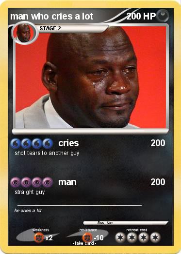 Pokemon man who cries a lot