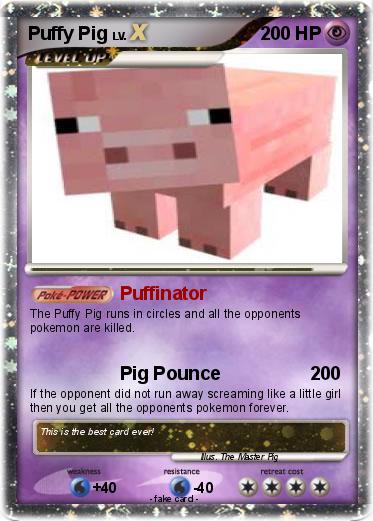 Pokemon Puffy Pig