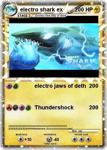 Pokemon electro shark ex