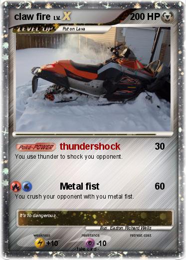 Pokemon claw fire