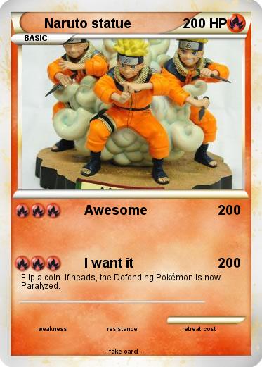 Pokemon Naruto statue