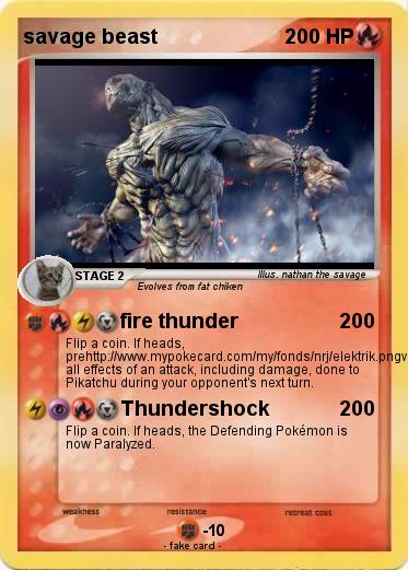 Pokemon savage beast