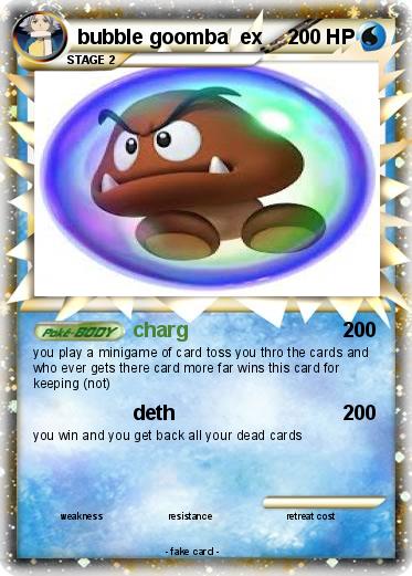 Pokemon bubble goomba  ex