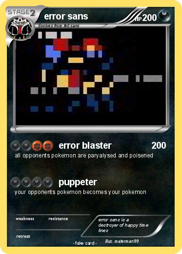 Pokemon error sans