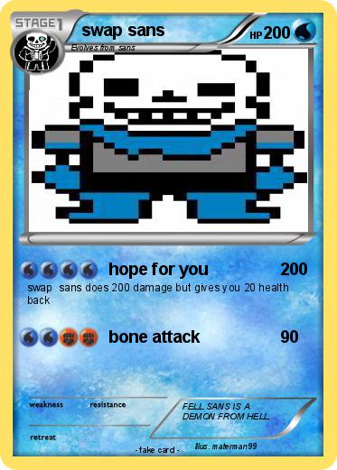 Pokemon swap sans