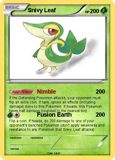Pokemon Snivy Leaf