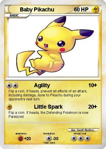 Pokemon Baby Pikachu