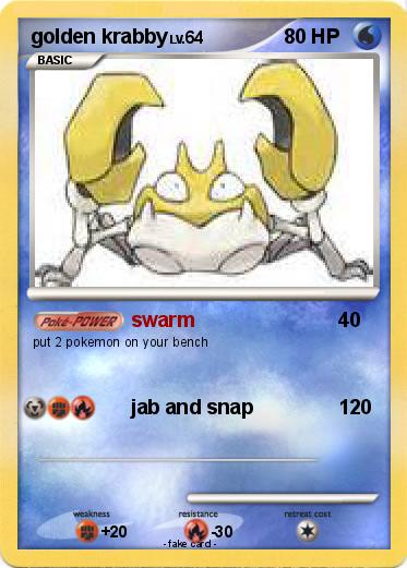 Pokemon golden krabby
