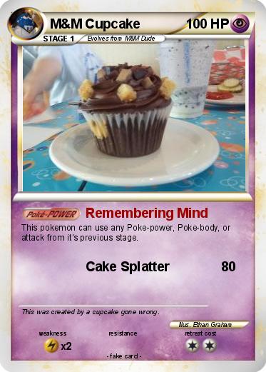 Pokemon M&M Cupcake