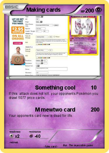 Pokemon Making cards