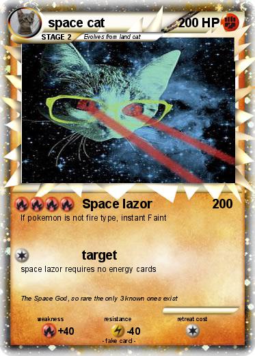 Pokemon space cat
