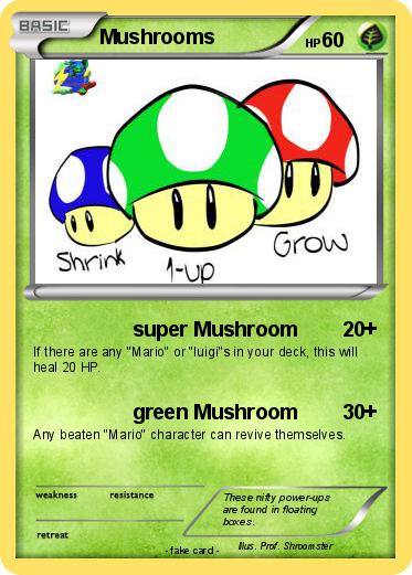 Pokemon Mushrooms