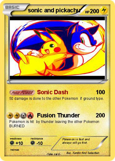Pokemon sonic and pickachu