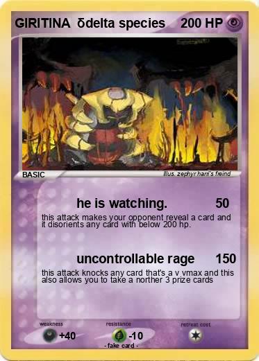 Pokemon GIRITINA  δdelta species