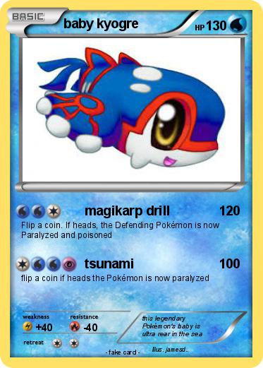 Pokemon baby kyogre