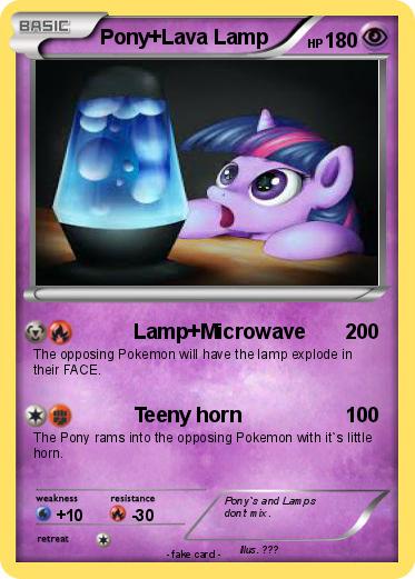 Pokemon Pony+Lava Lamp