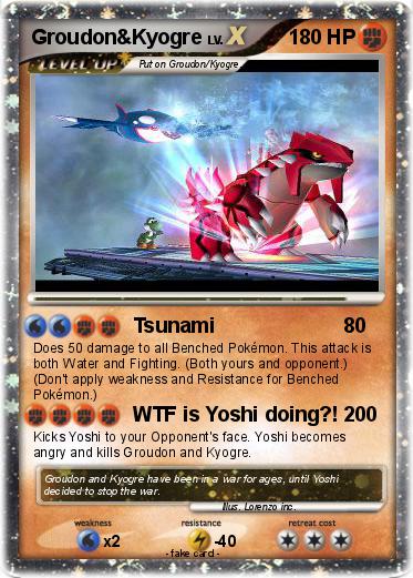 Pokemon Groudon&Kyogre