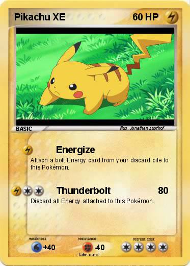 Pokemon Pikachu XE