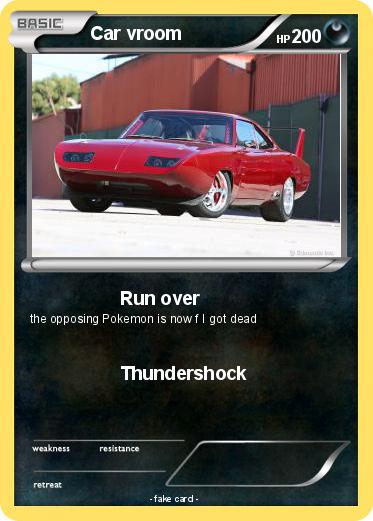 Pokemon Car vroom