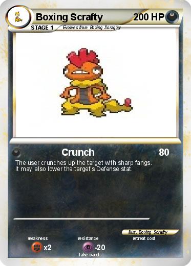 Pokemon Boxing Scrafty