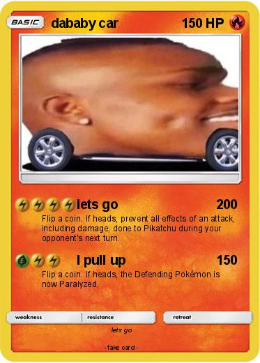 Pokemon dababy car