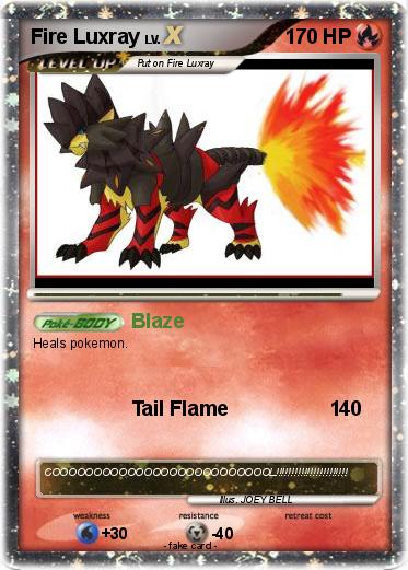 Pokemon Fire Luxray
