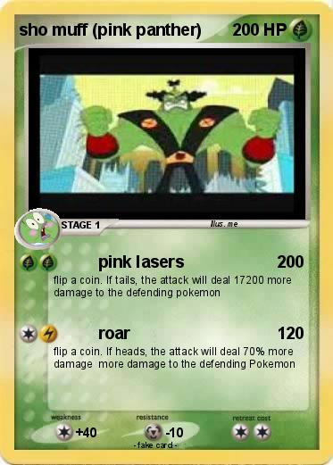 Pokemon sho muff (pink panther)
