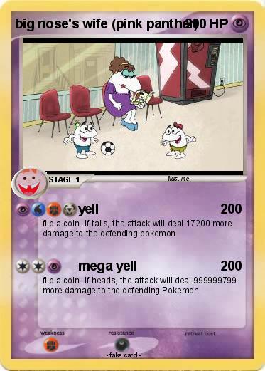 Pokemon big nose's wife (pink panther)