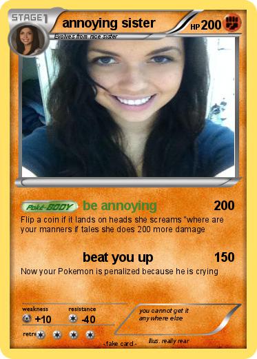 Pokemon annoying sister