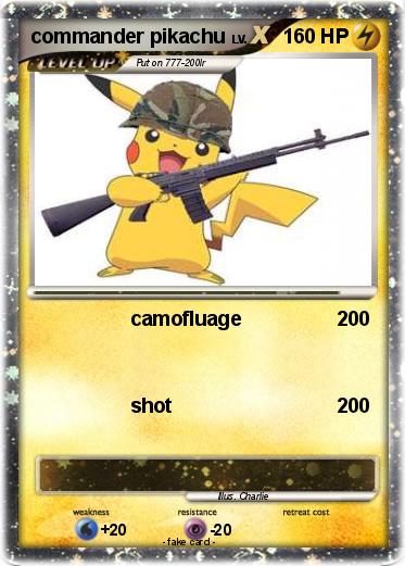 Pokemon commander pikachu