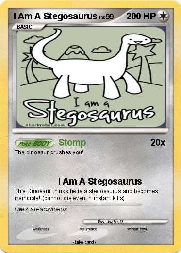 Pokemon I Am A Stegosaurus