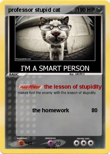 Pokemon professor stupid cat
