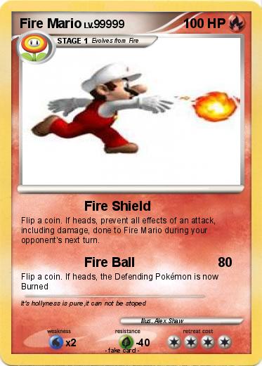 Pokemon Fire Mario