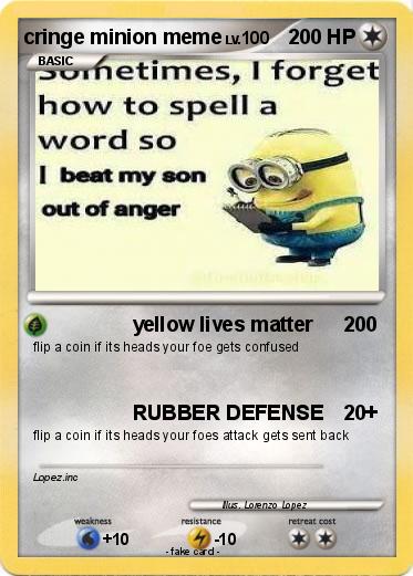 Pokemon cringe minion meme
