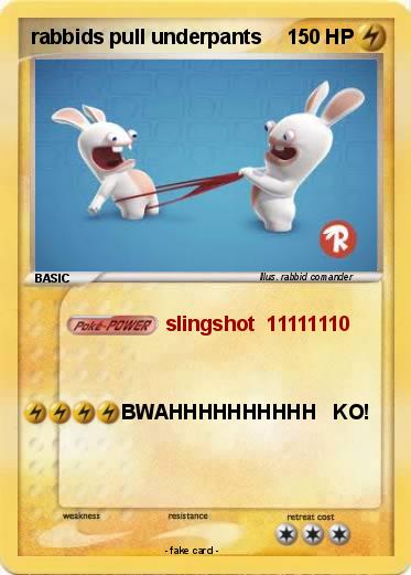 Pokemon rabbids pull underpants