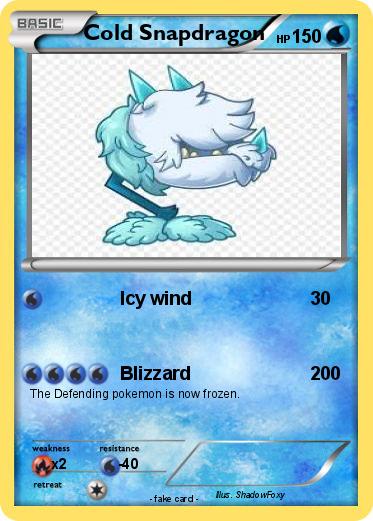 Pokemon Cold Snapdragon