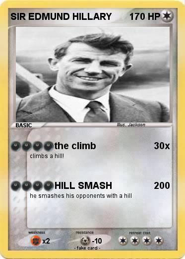 Pokemon SIR EDMUND HILLARY