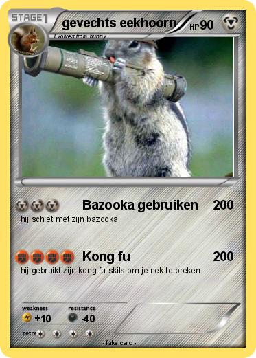 Pokemon gevechts eekhoorn