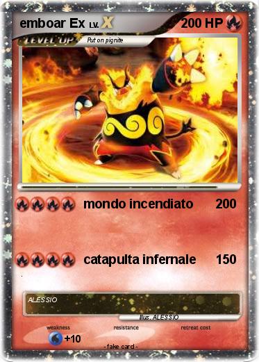 Pokemon emboar Ex