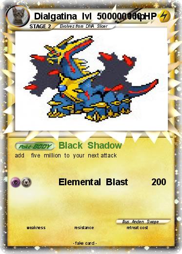 Pokemon Dialgatina  lvl  5000000 hp