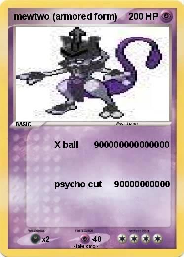 Pokemon mewtwo (armored form)