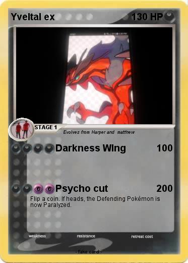 Pokemon Yveltal ex