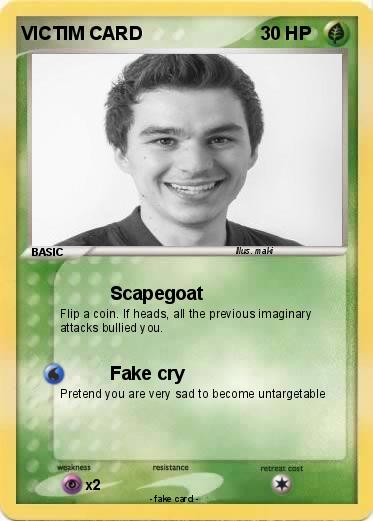 Pokemon VICTIM CARD