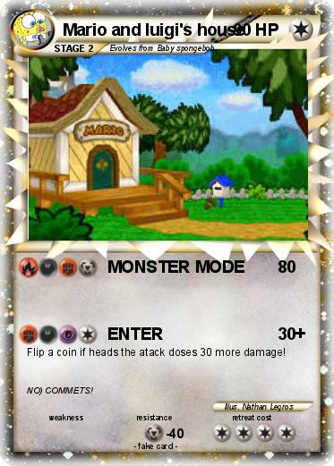 Pokemon Mario and luigi's house