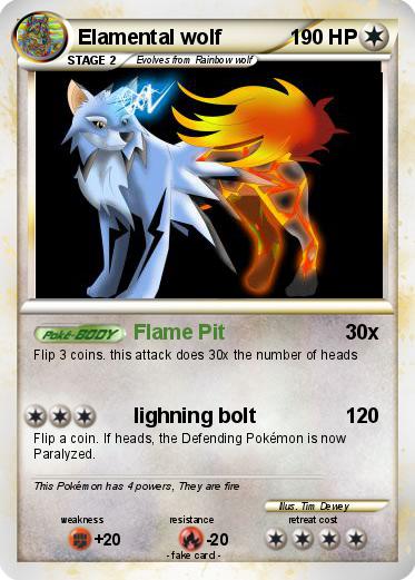 Pokemon Elamental wolf