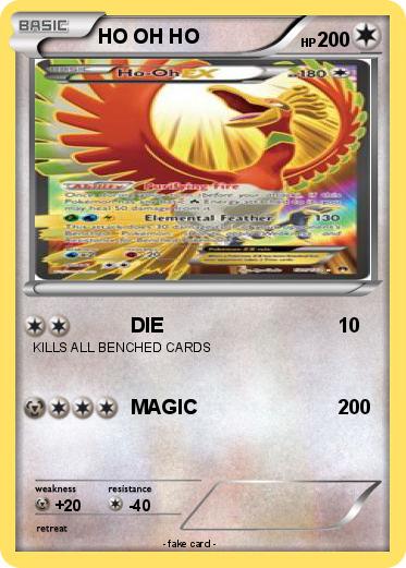 Pokemon HO OH HO