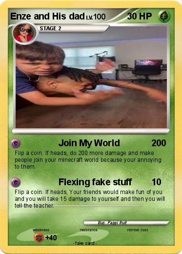 Pokemon Enze and His dad