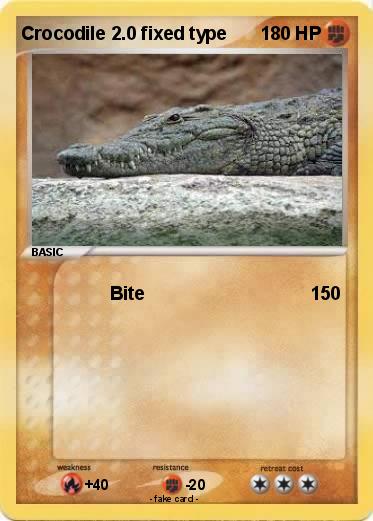 Pokemon Crocodile 2.0 fixed type