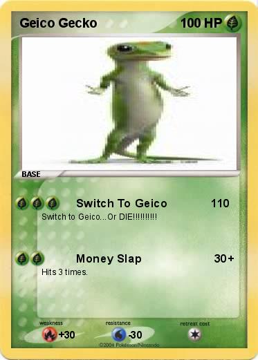 Pokemon Geico Gecko 